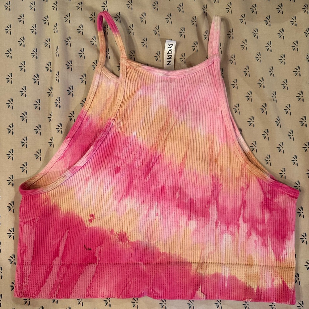 tie-dye halter top